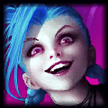 jinx synergizes well with Vampiric Scepter